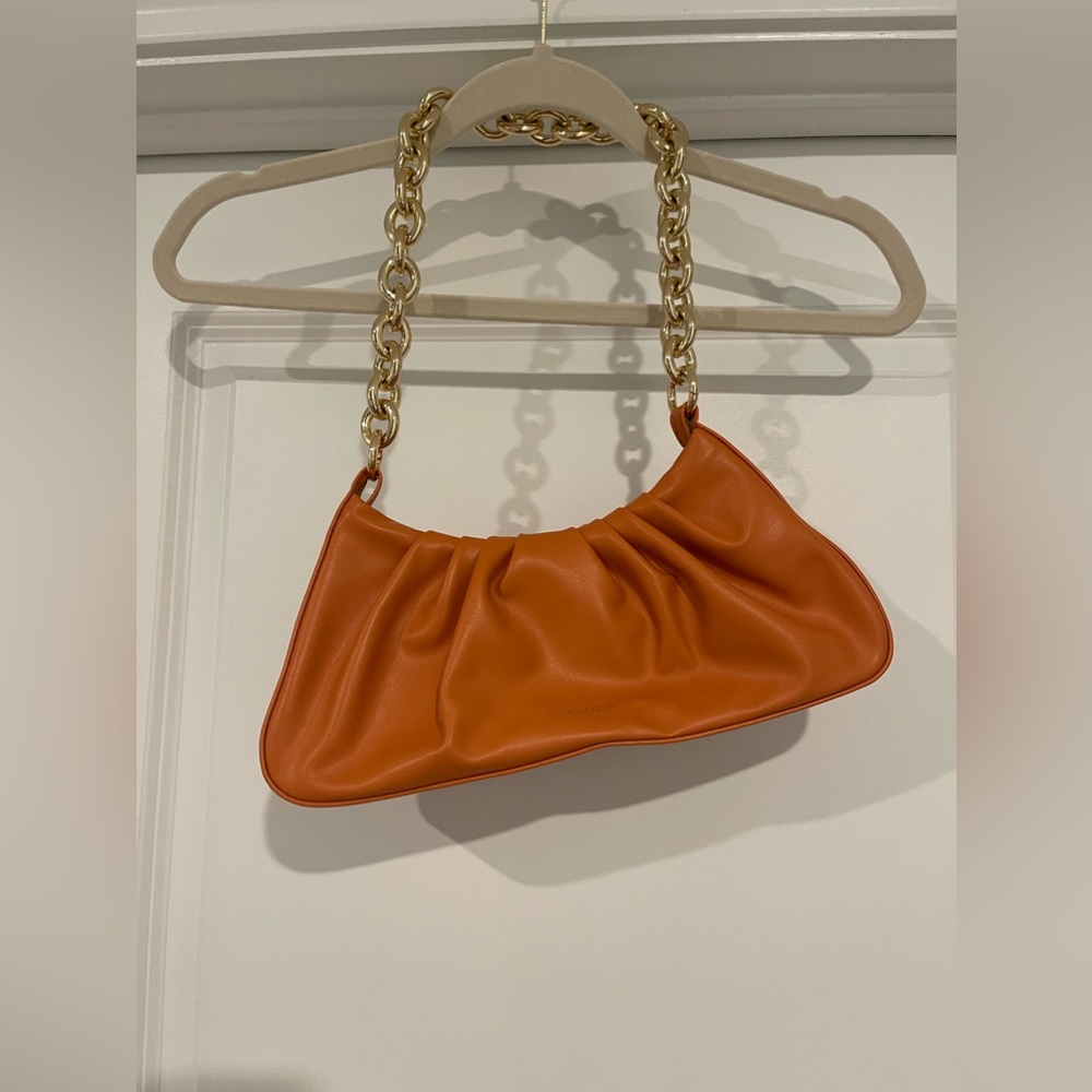 Clutch Purse With Large Chain